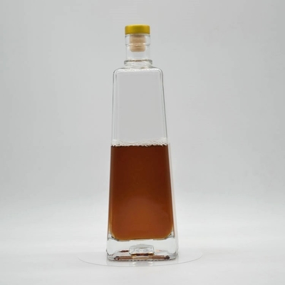 Base Selling 750ml Glass Whisky Bottles with Screen Printing Surface Handing