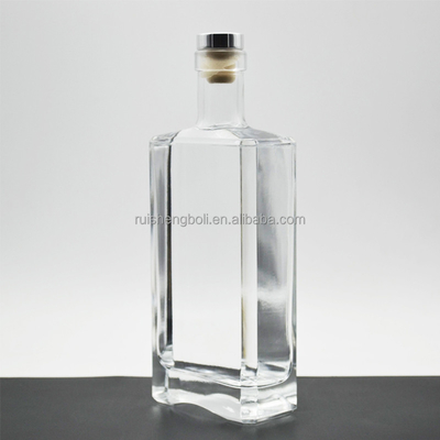 Custom Design Clear Glass Bottle for Olive Oil 750ml 500ml Vodka Liquor Gin Recyclable