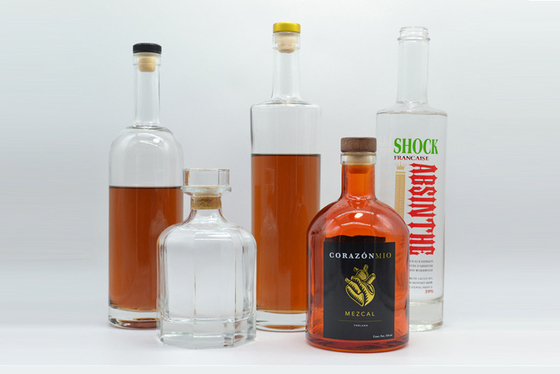 Super Flint Custom Logo 100ml 350ml 550ml 750ml Glass Bottle for Tequila Vodka Whisky