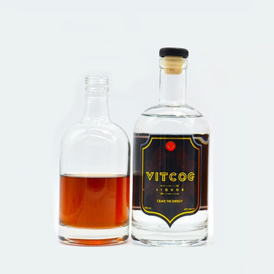 Super Flint Glass High Class 200ml 350ml 500ml 750ml 1L Rum Vodka Brandy Liquor Bottle