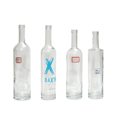 Super Flint Glass High Class 200ml 350ml 500ml 750ml 1L Rum Vodka Brandy Liquor Bottle