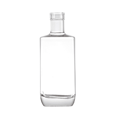 500ml 700ml 750ml Square Vodka Bottle in Super Flint Glass Material for Mineral Water