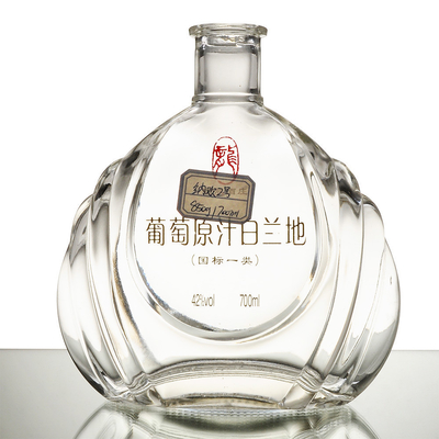 700ml 750ml Brandy Spirit Glass Bottle with Decal/Screen Printing/Painting/Frost