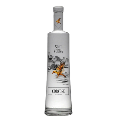 375ml 500ml 700ml Beverage VODKA Electroplated Glass Bottle for Cooking Oil Gin Drink