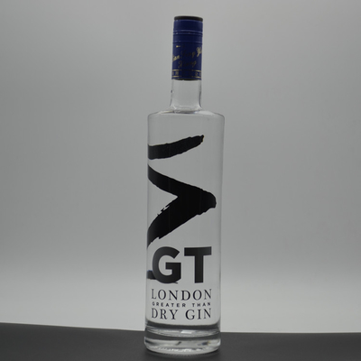 Custom Round Shoulder Screen Printing Frosted White Glass Bottle for 750ml Alcoholic Vodka