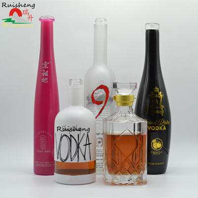 Custom Engraved Empty Wine Spirits XO Super Flint Vodka Glass Bottles for Liquor