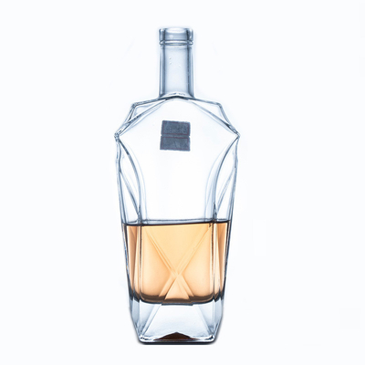 OEM/ODM Acceptable Super Flint Material Glass Bottle for Custom Made Liquor