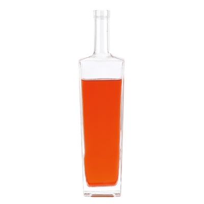500ml Collar Material Glass Bottle for Gin Whisky Spirit Vodka Brandy Liquor FOB