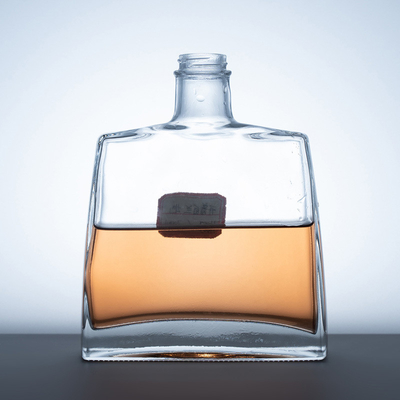Custom 750ml Liquor Spirit Brandy Glass Bottle Fancy Transparent 700ml Empty Alcohol