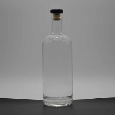 Super Flint Glass 750ML Bottle for Thick Bottom Cork and Customized Design of Liquor