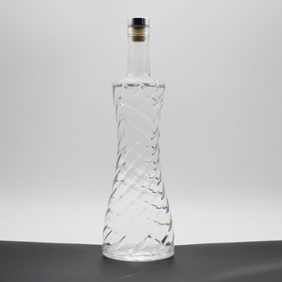 Super Flint Glass 750ML Bottle for Thick Bottom Cork and Customized Design of Liquor