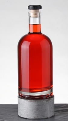 Super Flint Glass Material Brandy Glass Bottle for Custom Liquor Spirit 700ml
