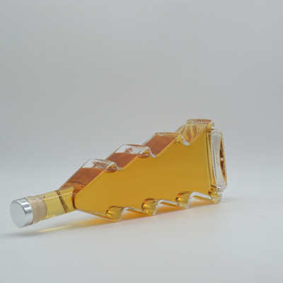 Super Flint Glass Custom Christmas Tree Shape Alcoholic Beverage Bottle 500ml 700ml 750ml