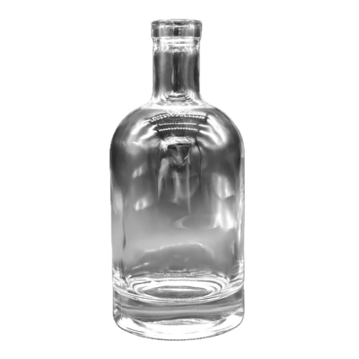OEM Logo Decal Stocked 1000ml 750ml 500ml Liquor Bottles Vodka Glass Bottle with Cork Top Lid