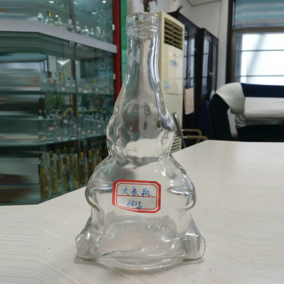 Super Flint Hot Stamping 500ml 700ml 750ml Liquor Brandy Glass Bottle OEM