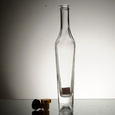 OEM Clear Glass Soft Drinks Bottle 300ml 500ml 750ml with Frost Deep Process