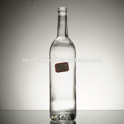 Decal Surface Handling Custom Giant 750ml 1000ml Empty Brewing Gin Rum Decanter Alcohol Liquor Plum Wine Glass Bottle