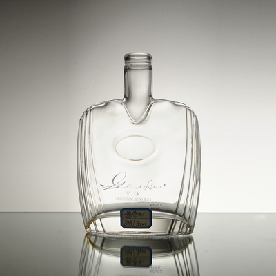 Decal Surface Handling Custom Giant 750ml 1000ml Empty Brewing Gin Rum Decanter Alcohol Liquor Plum Wine Glass Bottle