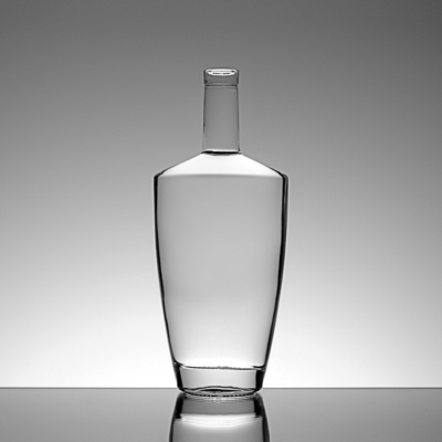 Custom Design Grey Amber Glass Bottles 375ml 500ml 750ml for Vodka Gin Liquor Spirits