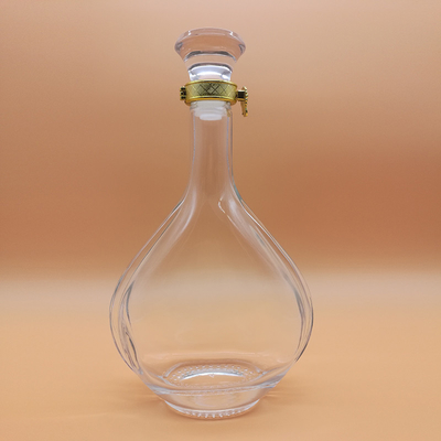 Customized Clear Flint 500ml Square Glass Bottles for Liquor Alcohol Highly OEM/ODM