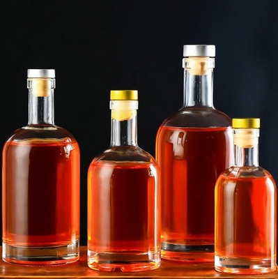 Customized Clear Flint 500ml Square Glass Bottles for Liquor Alcohol Highly OEM/ODM