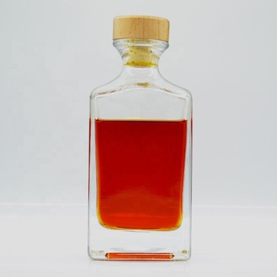 Customized Clear Flint 500ml Square Glass Bottles for Liquor Alcohol Highly OEM/ODM