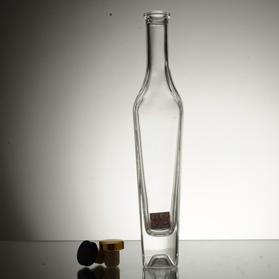 Super Flint Glass Material 50ml Flat Clear Empty Glass Bottle for Vodka Whiskey Gin