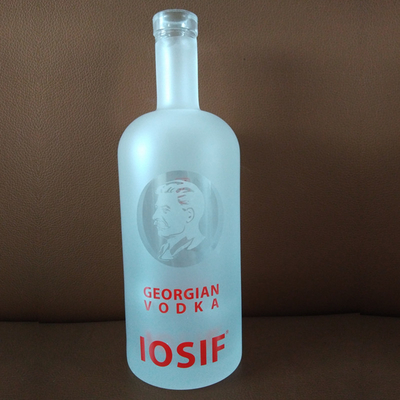 Custom Crystal Glass Empty Frosted Tequila 700ml Bottle for Liquor Whiskey Vodka 750ml