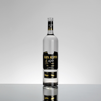 Trade Assurance High Flint Glass Material 750ml Clear Vodka Bottle for Big Event