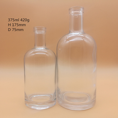 Frosted Super Flint 700ml Empty Bottles for Wine Decal Logo 750ml Vodka Glass Bottle