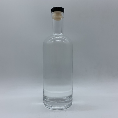 Frosted Super Flint 700ml Empty Bottles for Wine Decal Logo 750ml Vodka Glass Bottle