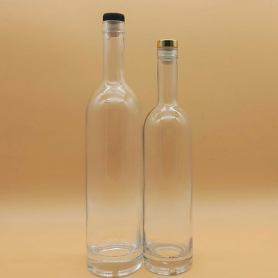 Decal Screen Printing Frosted Cork Vodka Bottle 500ml 750ml 1L Glass Bottle for Vodka