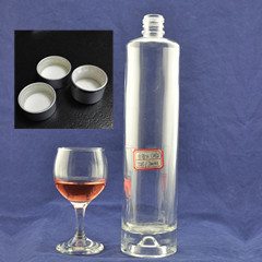 Free Sample Decal Surface Handling Glass Wine Bottles for Gin Vodka Whisky