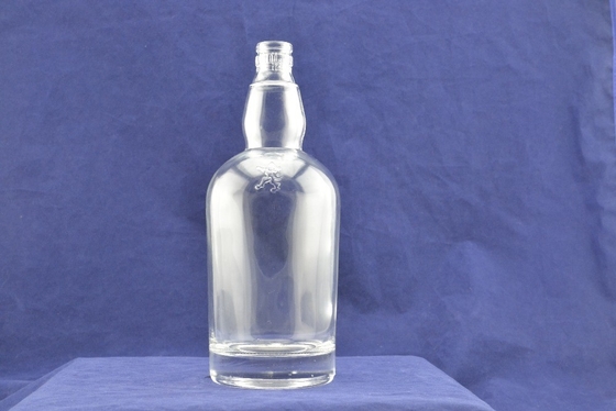 Free Sample Decal Surface Handling Glass Wine Bottles for Gin Vodka Whisky