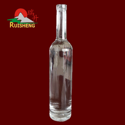 Free Sample Decal Surface Handling Glass Wine Bottles for Gin Vodka Whisky