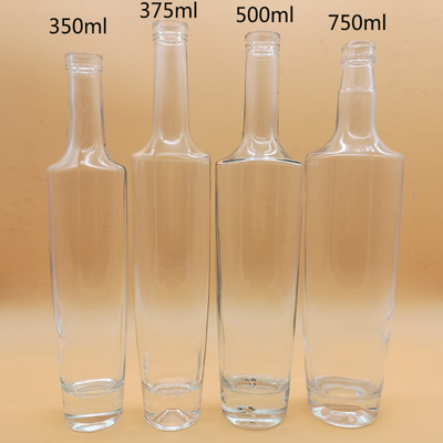 Europe and USA Super Flint Glass Empty Crystal Frosted Vodka Whisky Liquor Glass Bottles