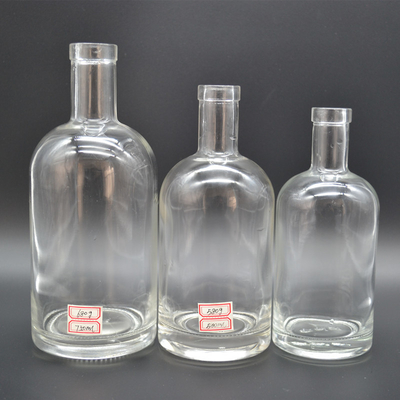 Europe and USA Super Flint Glass Empty Crystal Frosted Vodka Whisky Liquor Glass Bottles