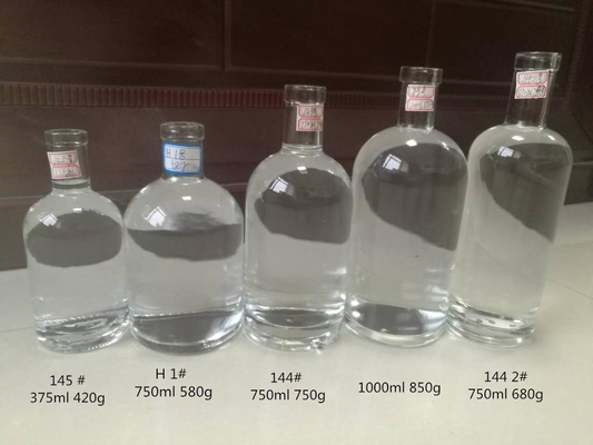 Europe and USA Super Flint Glass Empty Crystal Frosted Vodka Whisky Liquor Glass Bottles
