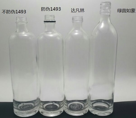 FOB Terms Super Flint Glass Water Bottle with Stopper and Decal Surface 750ml 1000ml