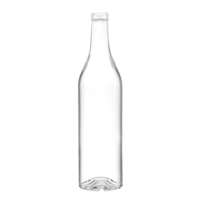 Custom 1 Liter Glass Bottle for Vodka Crystal White Screen Printing Surface Handling