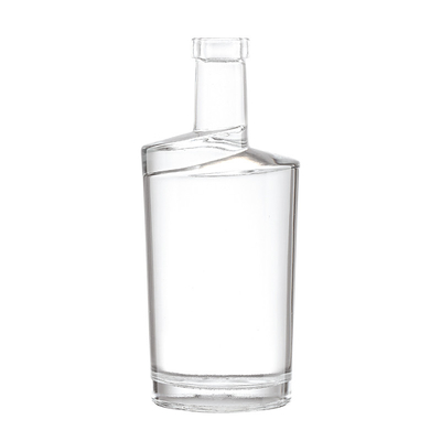 Custom 1 Liter Glass Bottle for Vodka Crystal White Screen Printing Surface Handling