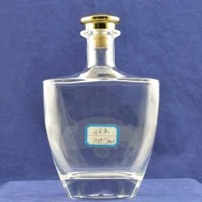 Free Sample Fee Glass Gin Bottles for Alcohol/Liquor Empty Glass Bottle
