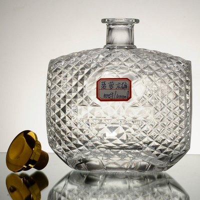 Free Sample Fee Glass Gin Bottles for Alcohol/Liquor Empty Glass Bottle