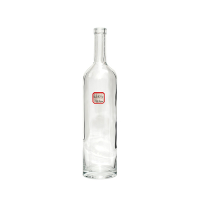 350ml 750ml Clear Glass Water Bottle Custom Color Spray for Super Flint Glass Material