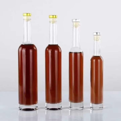 Customized Shape Inside Engraving 200ml 375ml Clear Bottle for Vodka Tequila Rum