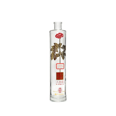 350ml 750ml Clear Glass Water Bottle Custom Color Spray for Super Flint Glass Material