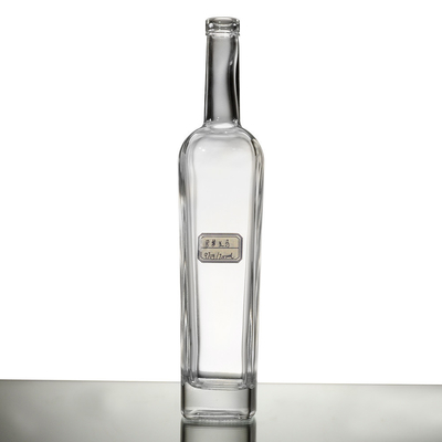 Super flint glass material Unique Polygon Shape Glass Bottle for Spirit Gin Vodka Ideal