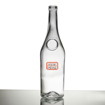 Super flint glass material Unique Polygon Shape Glass Bottle for Spirit Gin Vodka Ideal