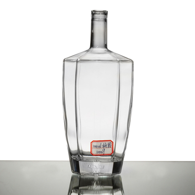 Collar Material Super Flint Glass Material 4.5L Glass Bottle for Vodka Gin Whiskey