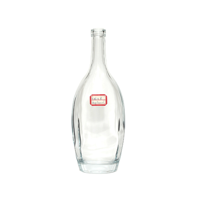 Super Flint Glass Customized Shape Brandy Liquor Bottle 200ml Empty 750ml 500ml
